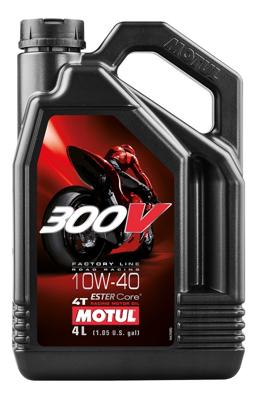 Sintetinis tepalas MOTUL 300V 4T Factory Line Road Racing 10W-40 (4 L)